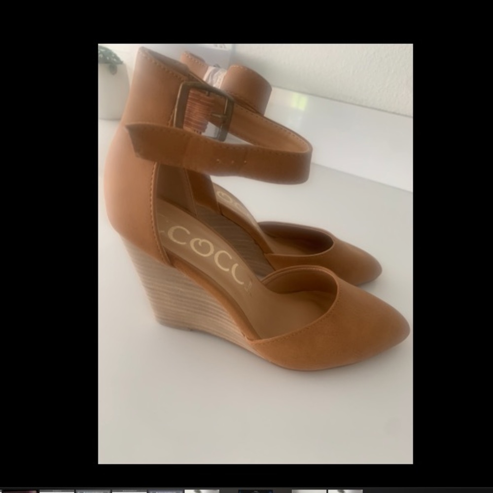 Tan wedges.